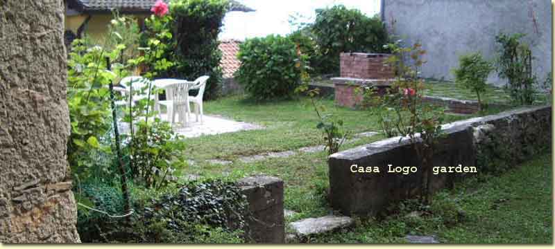 House with garden equiped with table and chairs,
very calm position